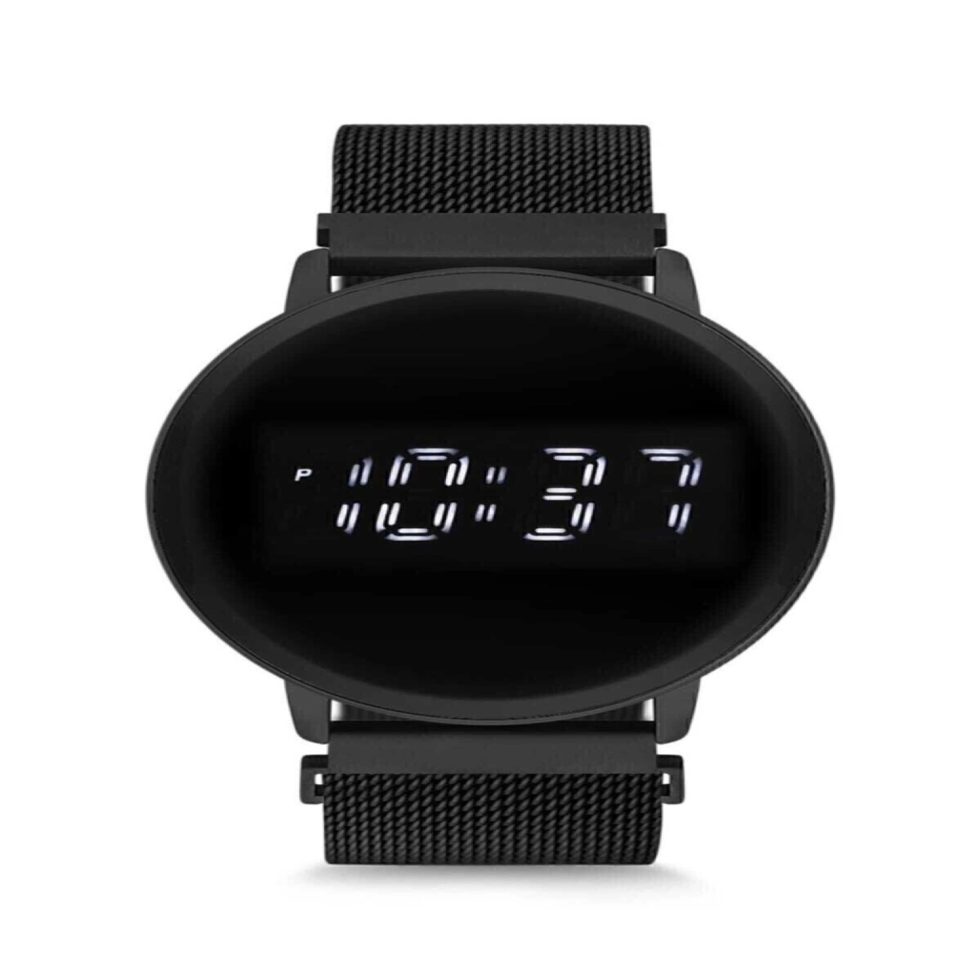 Mıknatıslı Hasır Kordon Dijital Dokunmatik Unisex Kol Saati Uh1sp220103