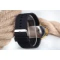 Dijital Led Watch Sarı Yuvarlak Kasa Siyah Silikon Kordon Unisex Kol Saat ST-303561