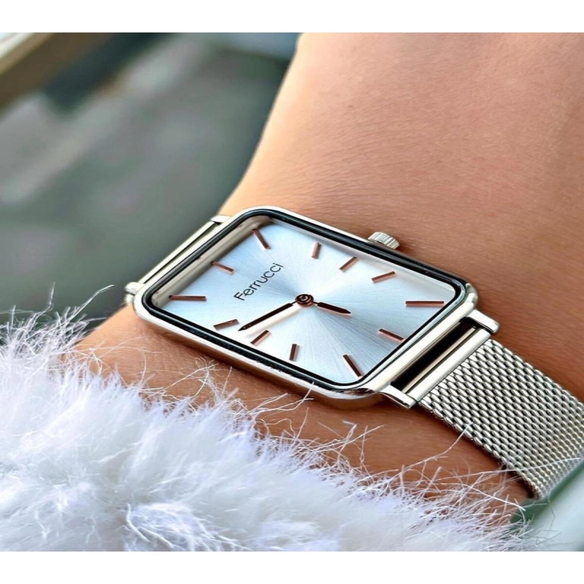 Gümüş Rengi Çelik Kordon Kadın Kol Saati 02208