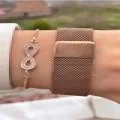 Özel Hediye Kutusunda Mıknatıs Kordon Unisex Dokunmatik Kol Saati