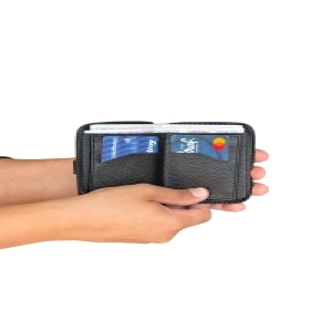 Premium Serisi Özel Kutulu Lüks Deri Yatay Fermuarlı Spor Cüzdan Kemer Kartlık Ve Tesbih Erkek Set