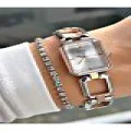 KARE ROSE GÜMÜŞ METAL KADIN KOL SAATİ
