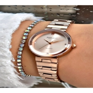 Kadın Kol Saati Su Geçirmez  Rose Çelik , bileklik hediyeli