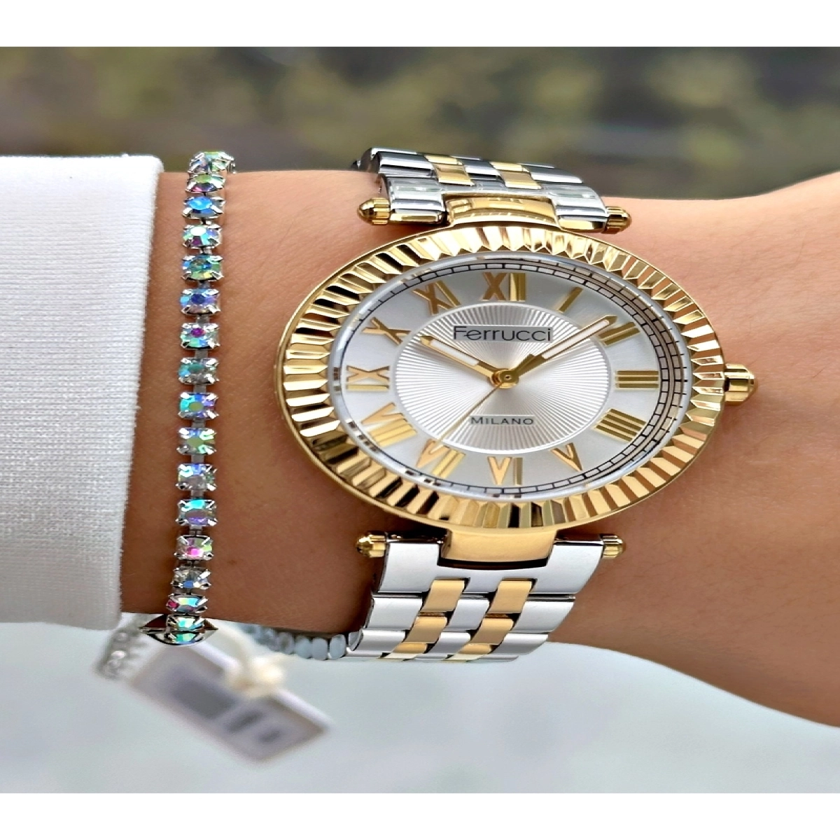 ROMA RAKAMLI GOLD GÜMÜŞ METAL KADIN KOL SAATİ