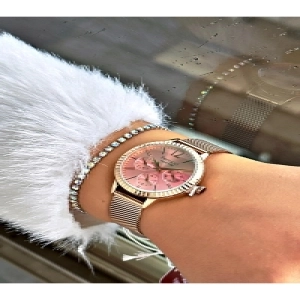 FERRUCCİ FUNCTION ROSE HASIR KADIN KOL SAATİ