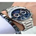 FERRUCCİ FUNCTION TAKVİMLİ LACİVERT KADRANLI GÜMÜŞ METAL ERKEK KOL SAATİ