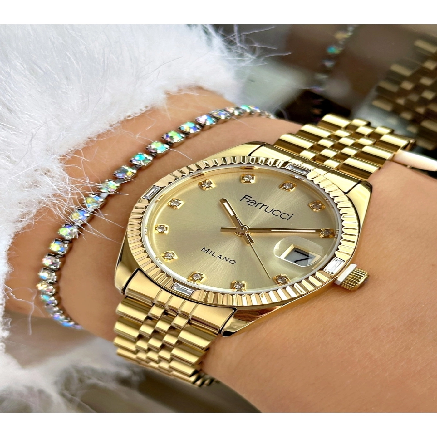 Kadın Kol Saati Su Geçirmez   , Bileklik hediyeli