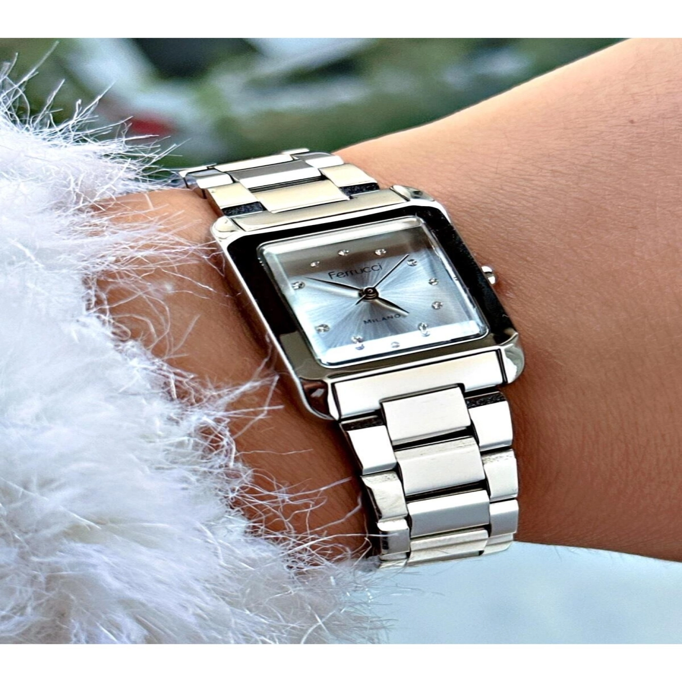 Ferruci Gümüş Renk Çelik Kordon Kadın Kol Saati 03381