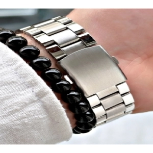 Metal Kordon Özel Lüks Premium Series Erkek Kol Saati-Bileklik Hediyeli