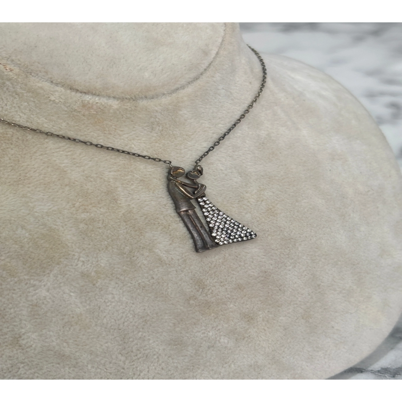 925 Ayar Gümüş Taşlı Modeli Gümüş Kolye