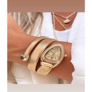 Yılan Model Bayan Kol Saati Rose Gold