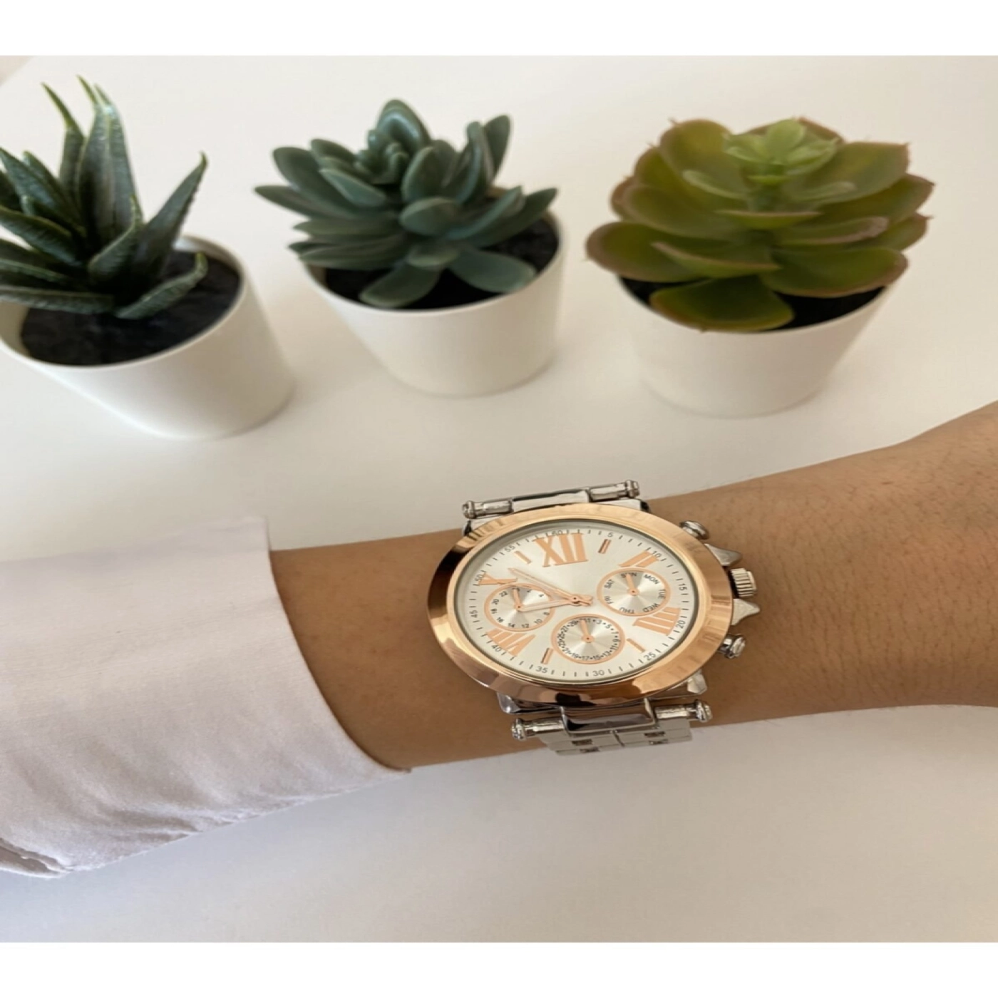 Metal Kordonlu Kadın Kol Saati