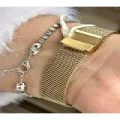 FERRUCCİ KAHVERENGİ KADRANLI GOLD HASIR KOL SAAT