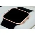 Siyah Silikon Kordonlu Rose Metal Kasa Unisex Model Dijital Saat ST-303567