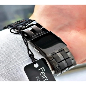 Siyah Renk Çelik Kordon Erkek Kol Saati 03324