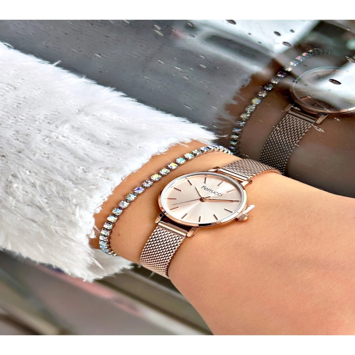 FERRUCCİ ROSE HASIR KADIN KOL SAATİ hover