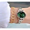 Özel Lüks Series Vintage Tasarım Roma Rakamlı Metal Kordon Kadın Kol Saati-Bileklik Hediyeli