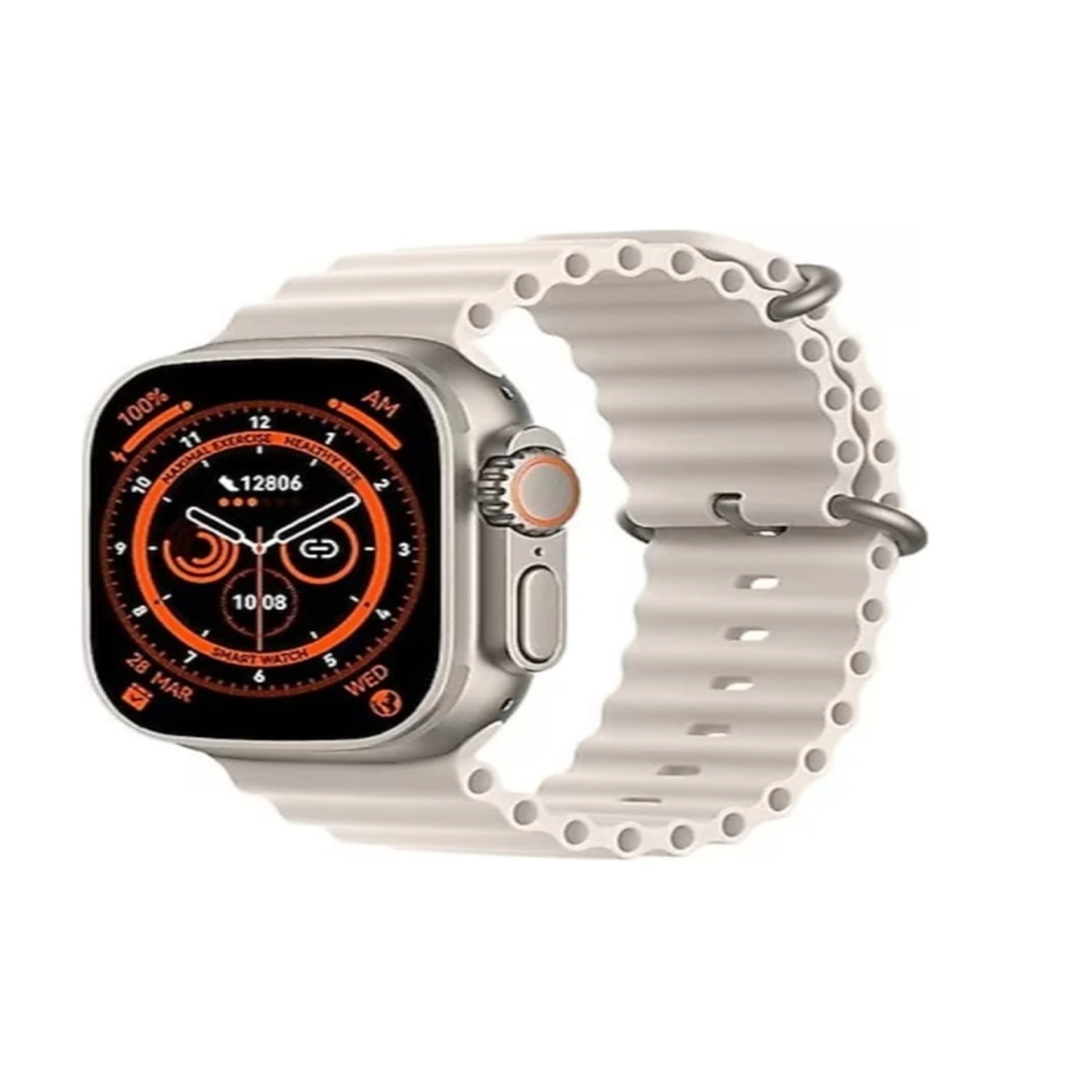 Gs8 Ultra Plus Akıllı Saat Nfc Kablosuz Şarj Arama Bildirim Alma Ios Ve Android Destek-Kordon Hediye