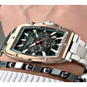 FERRUCCİ FUNCTION YEŞİL KADRANLI GÜMÜŞ METAL ERKEK KOL SAATİ