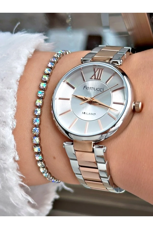 FERRUCCİ ROSE GÜMÜŞ METAL KADIN