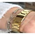 FERRUCCİ BOMBE CAMLI GOLD METAL KADIN KOL SAATİ
