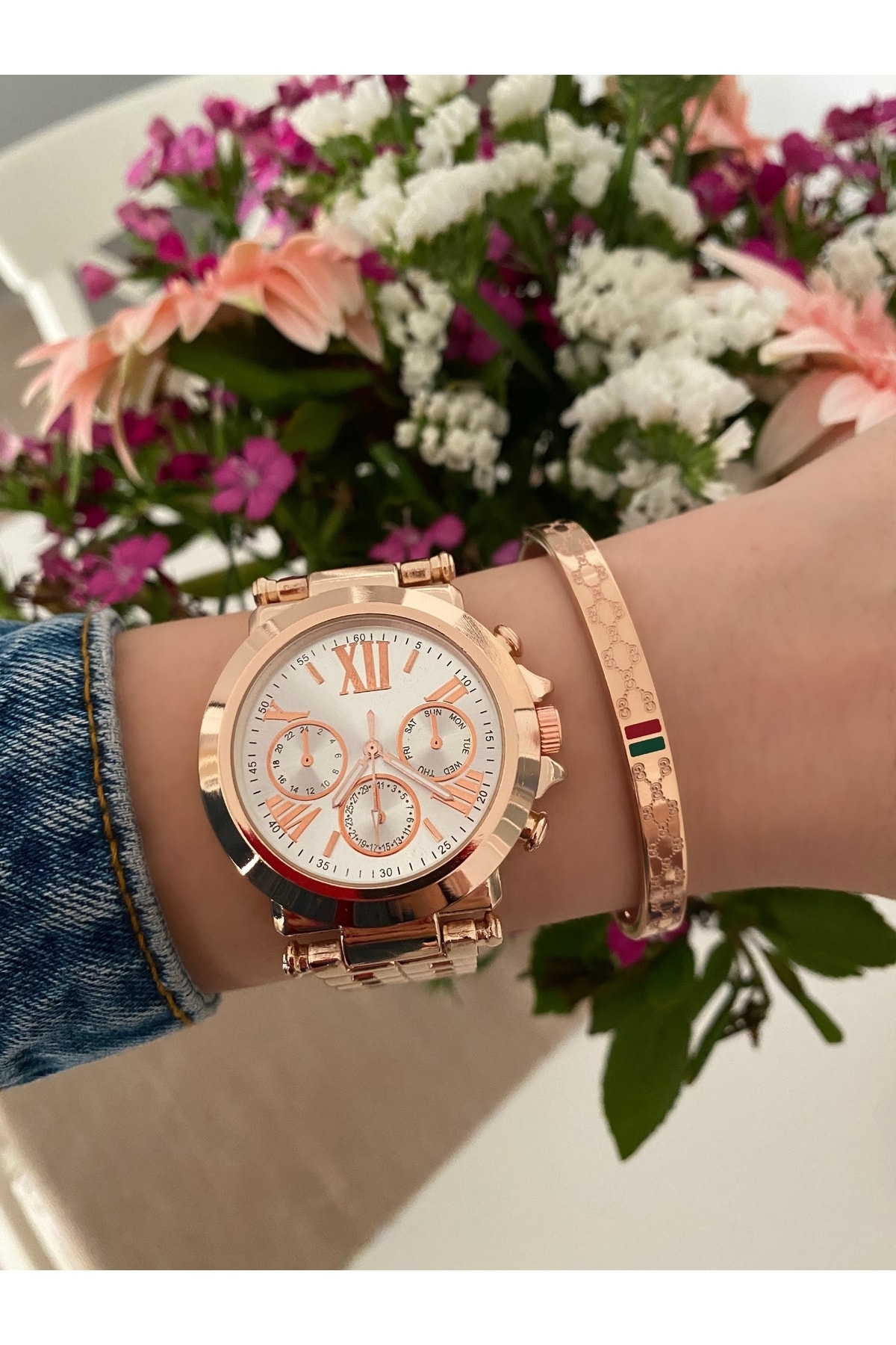 Metal Kordonlu Kadın Kol Saati