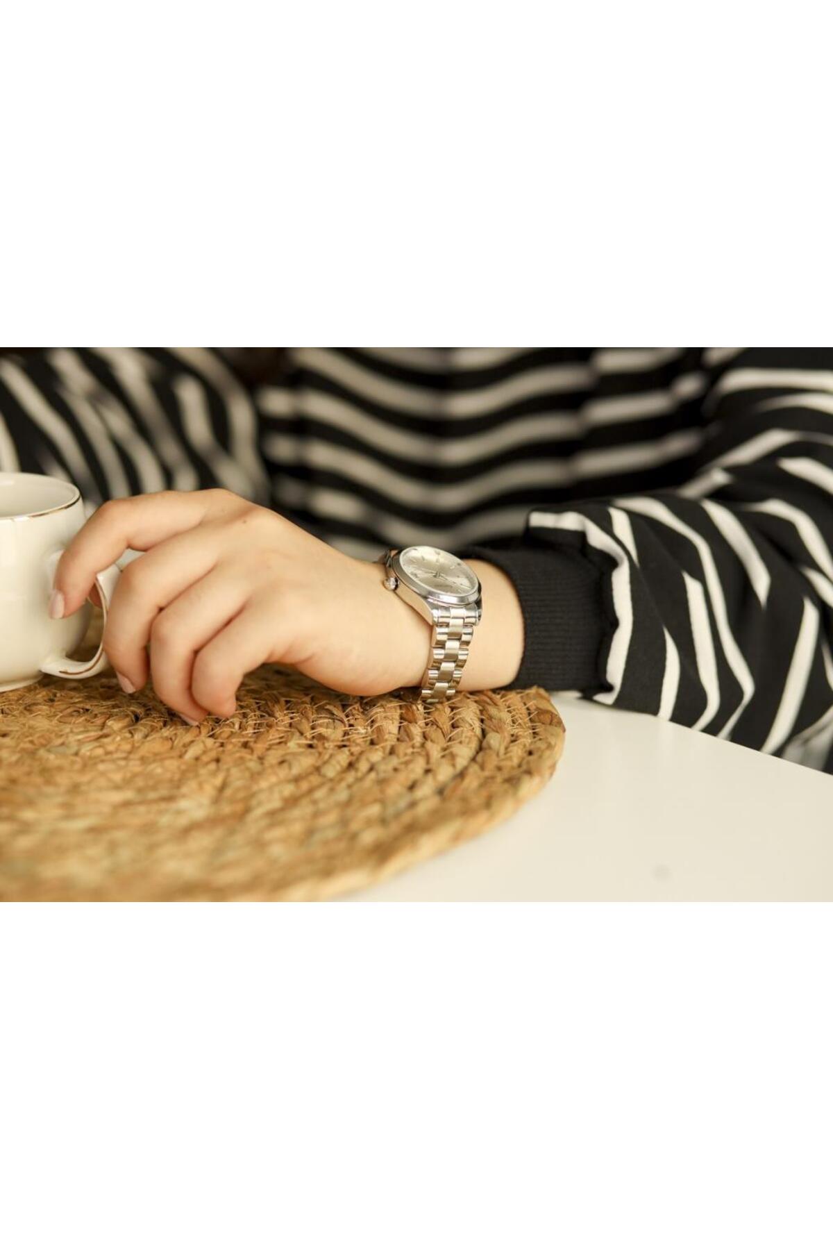 FC.0223 13276M.01 Metalik Gri Kadın Kol Saati