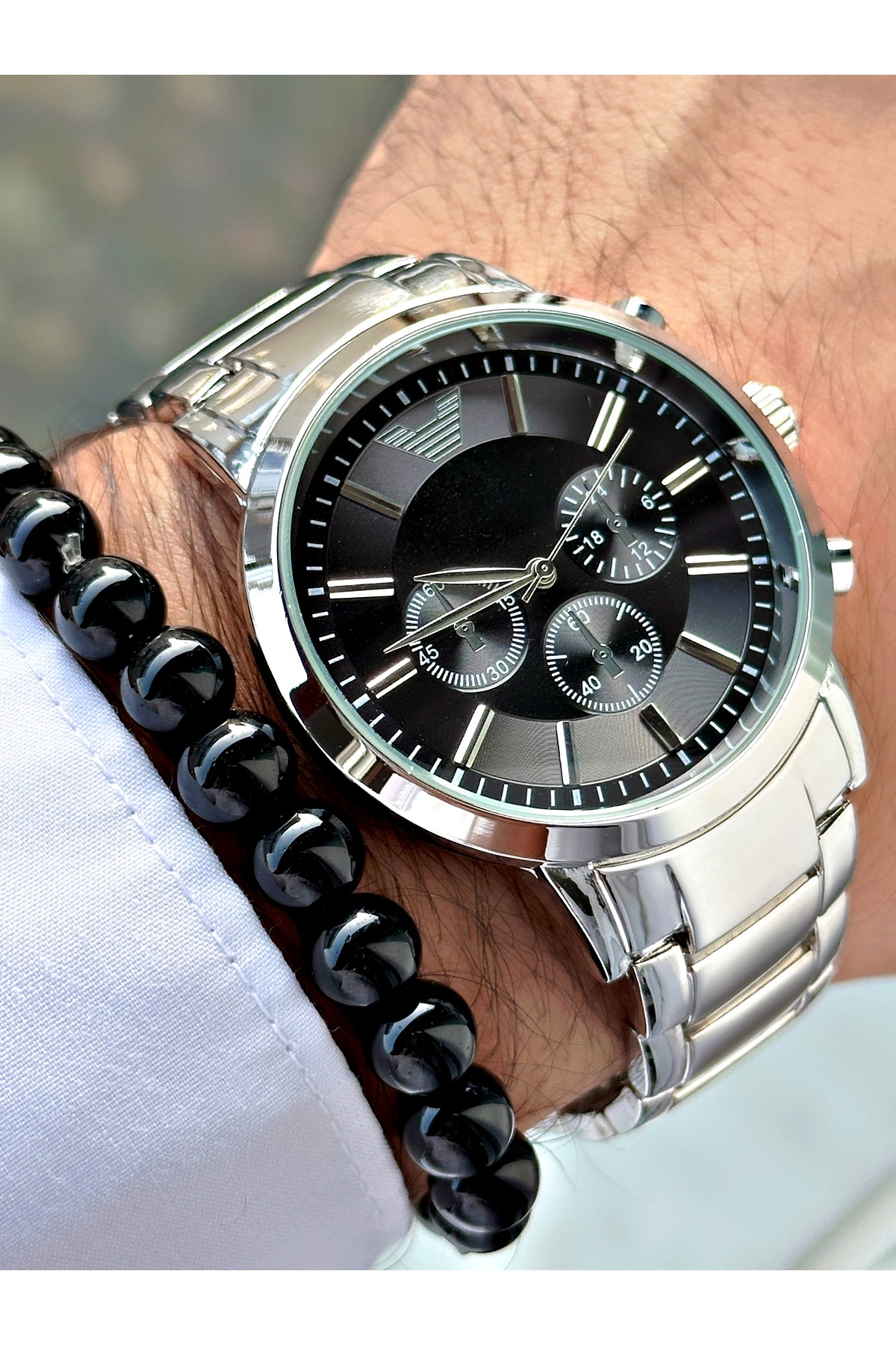 Sınırlı Üretim Özel Tasarım Metal Kordon Erkek Kol Saati-Bileklik Hediyeli