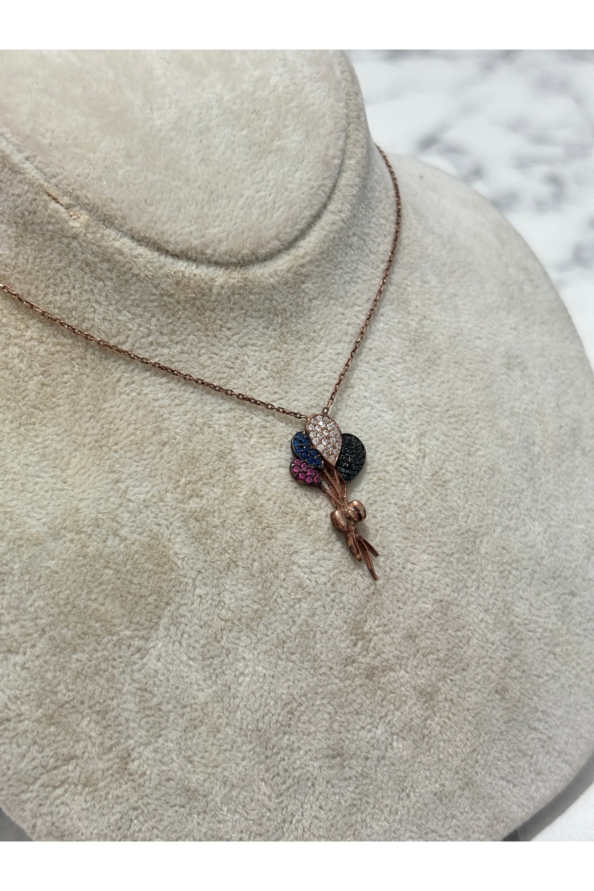 925 Ayar Gümüş Balon Modeli Gümüş Kolye