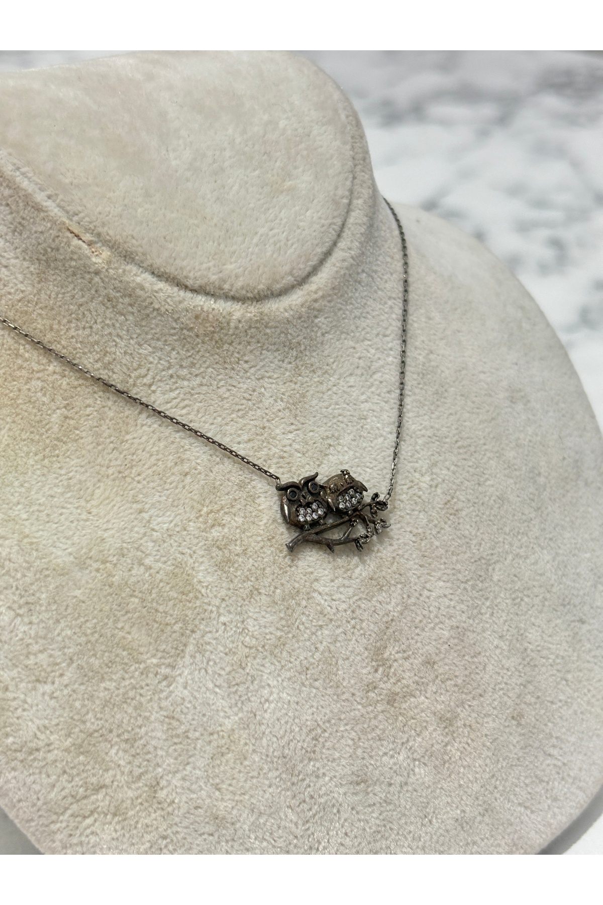 925 Ayar Gümüş Baykuş Modeli Gümüş Kolye