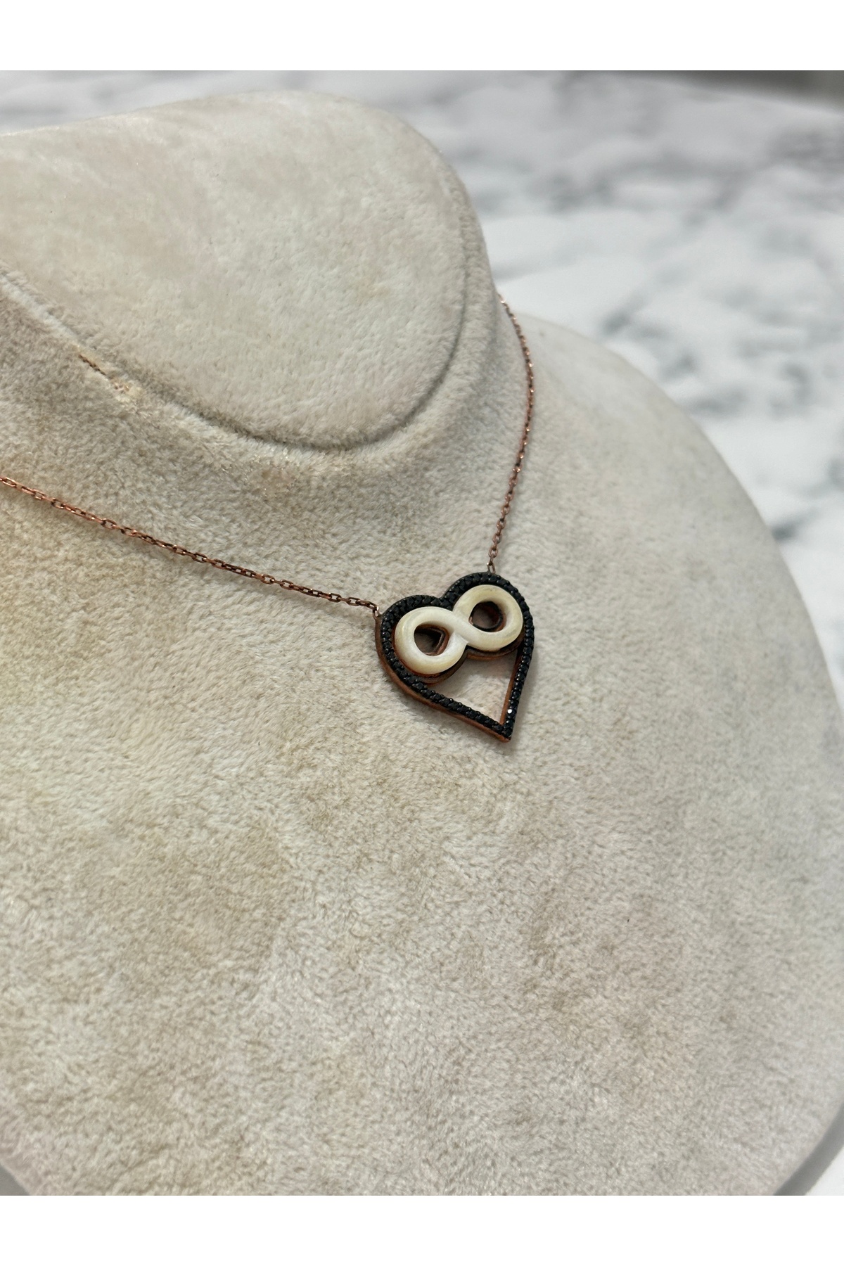 925 Ayar Gümüş Çift Kalp Modeli Gümüş Kolye