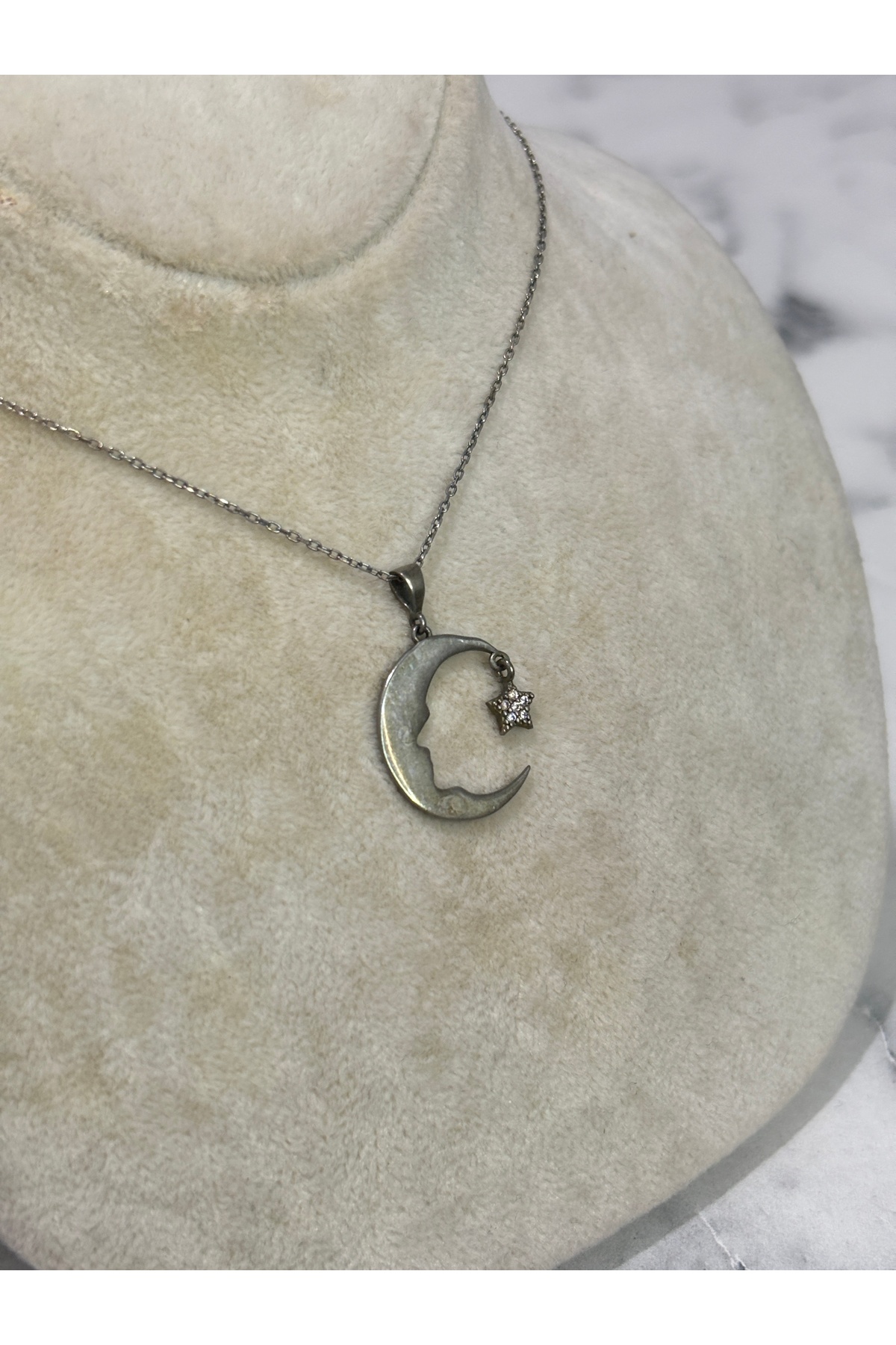 925 Ayar Gümüş Rose Gold Modeli Gümüş Kolye