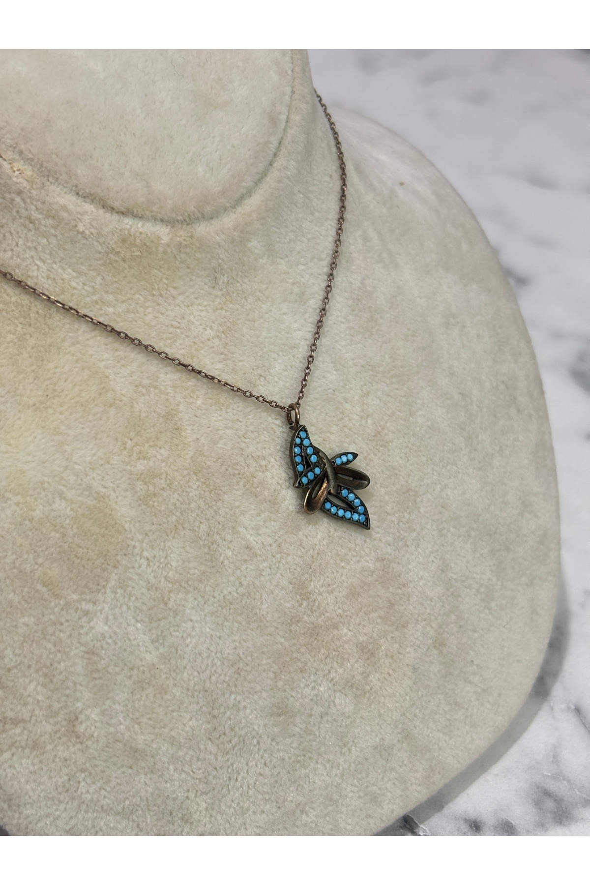 925 Ayar Gümüş Kelebek Modeli Gümüş Kolye