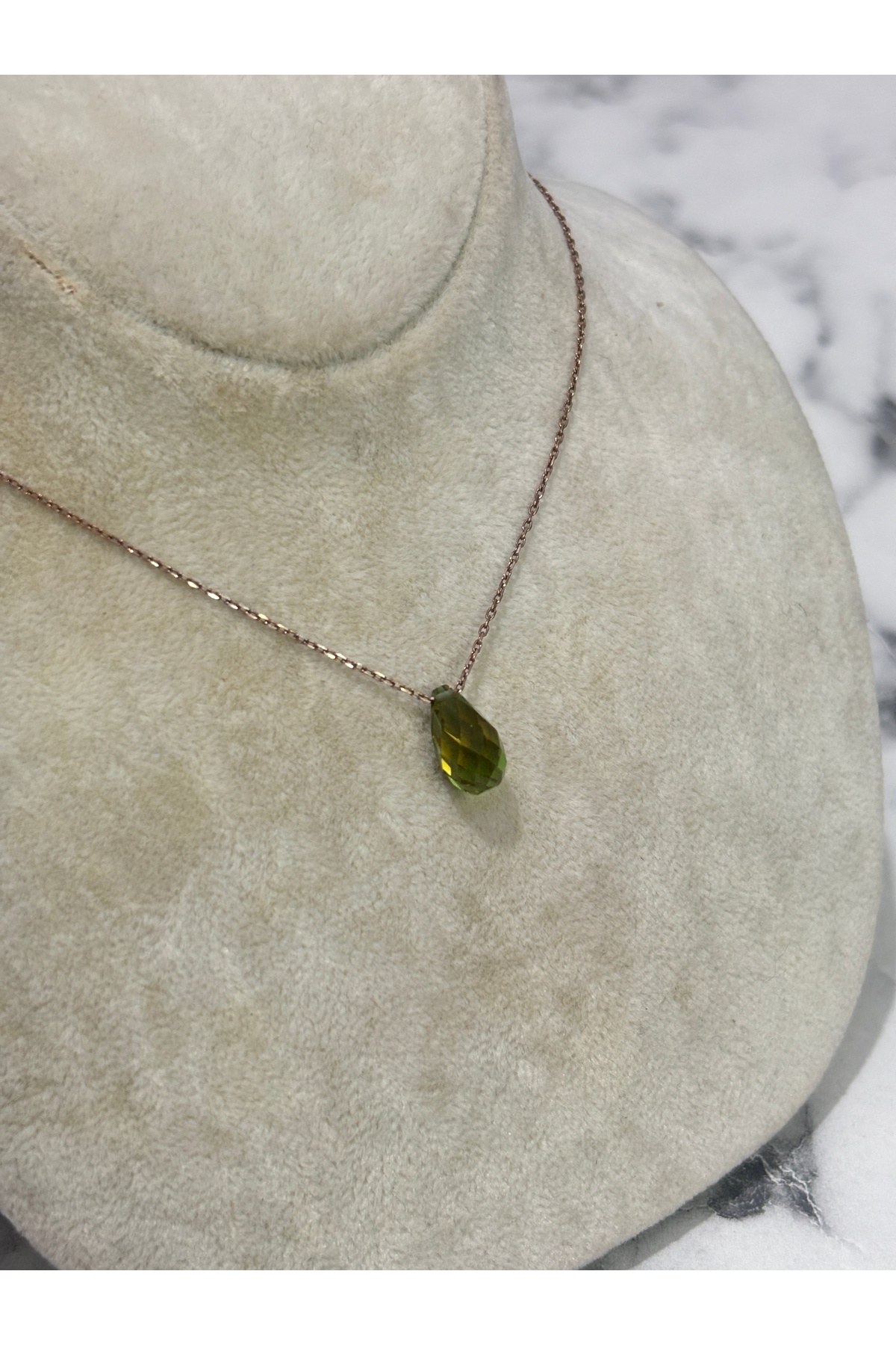 925 Ayar Gümüş Taşlı Modeli Gümüş Kolye