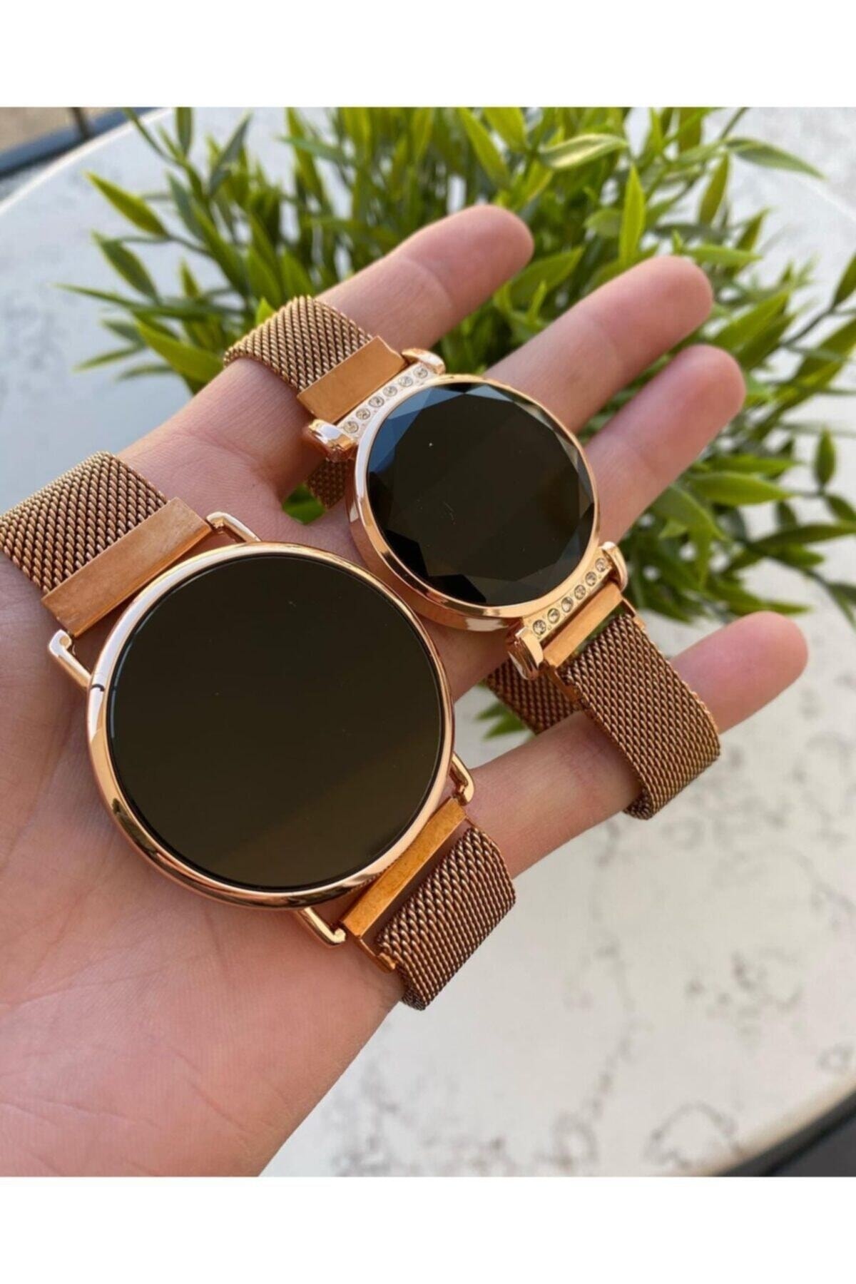 Led Çift Kol Saatleri Sevgili Saati Dokunmatik Ekranlı Saat