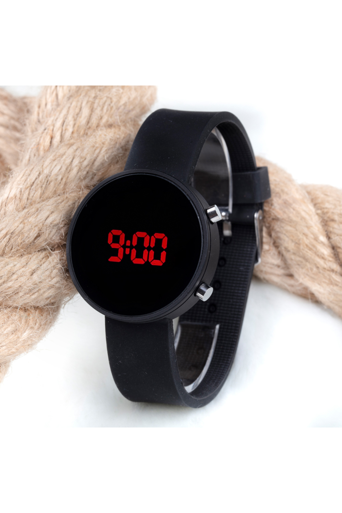 Watch Led Black Dijital Silikon Bileklik Kol Saati ST-303481