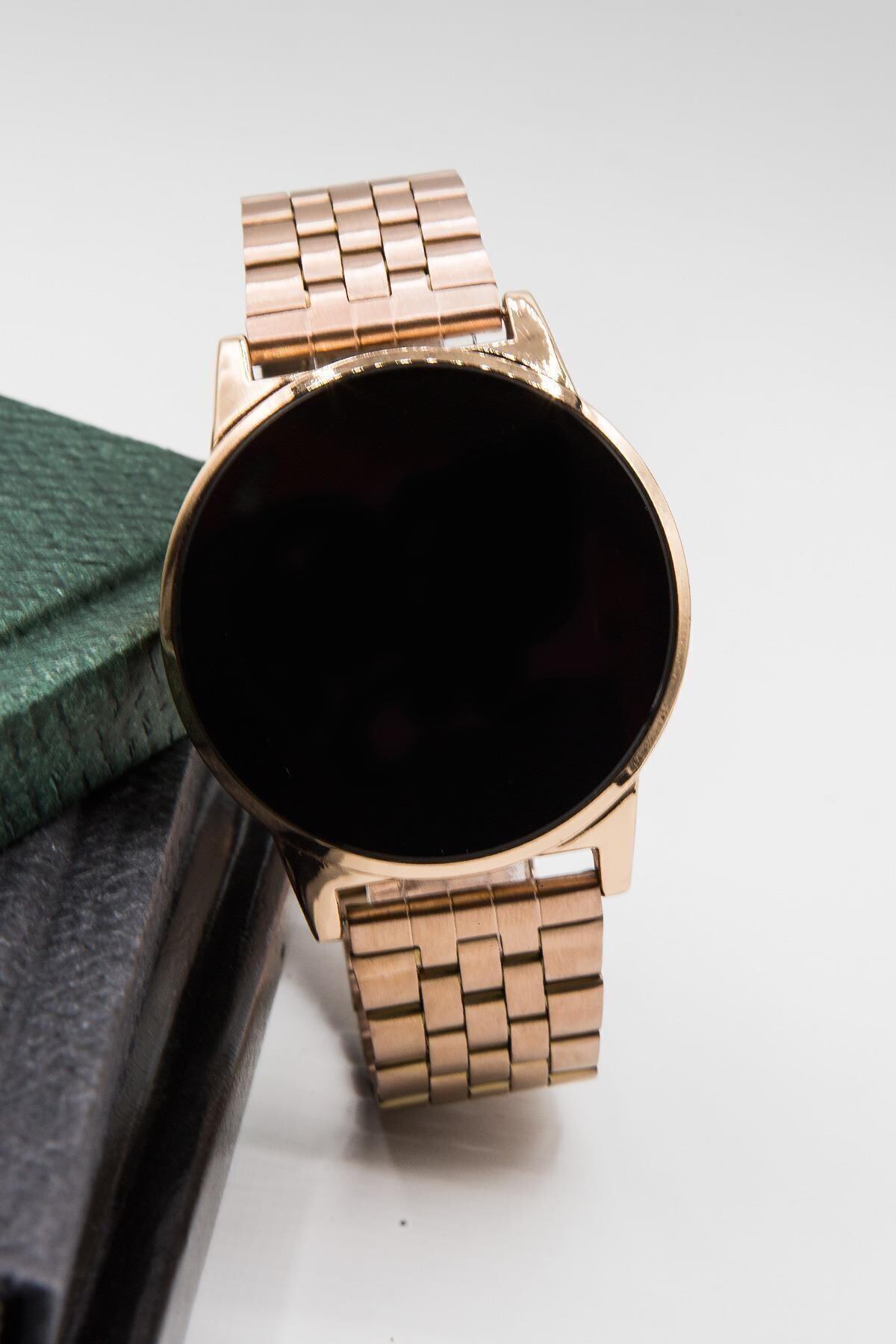 Unisex Metalik Dokunmatik Kol Saati Xt250265